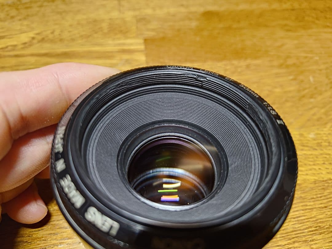 ★レンズカバー付Canon 単焦点レンズ EF50mm F1.8 IIフルサイズ