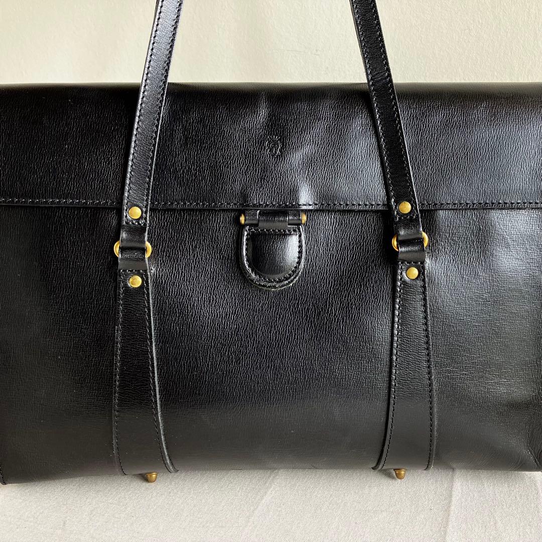バッグ Felisi Black Leather Tote Handbag 13-44