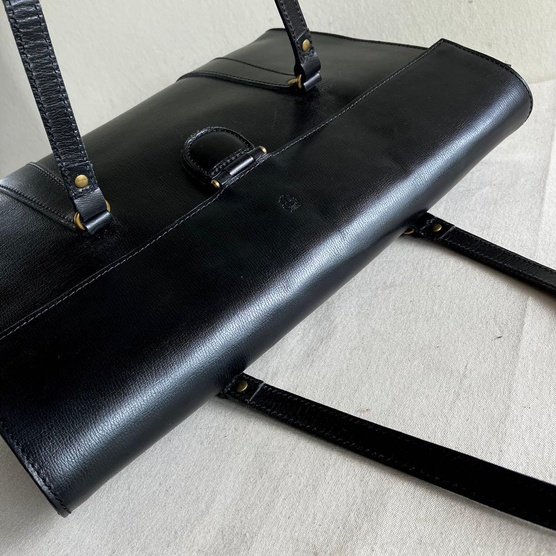 バッグ Felisi Black Leather Tote Handbag 13-44