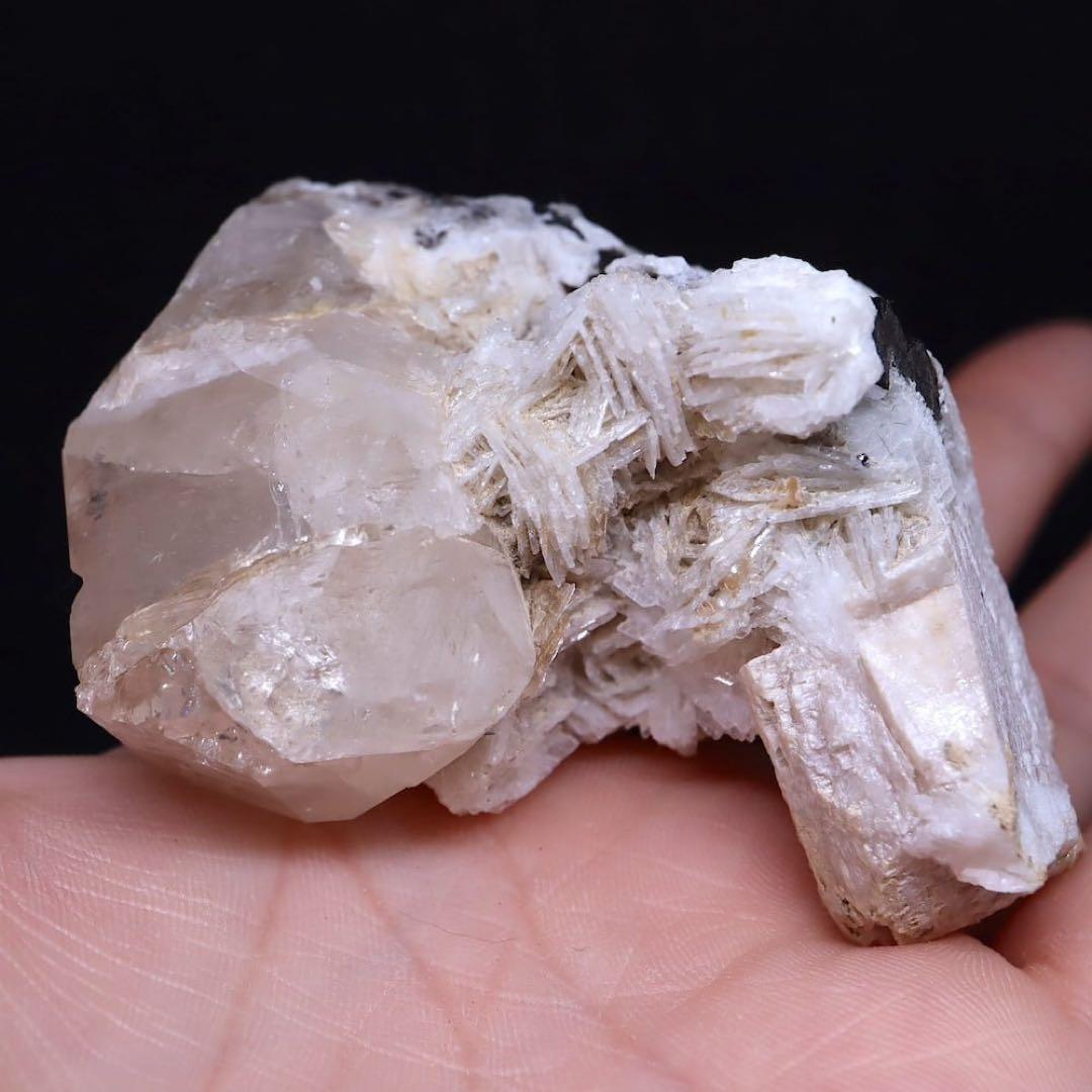 トパーズ トルマリン クリーブランダイト黄玉 179.8g TZ266原石 鉱物