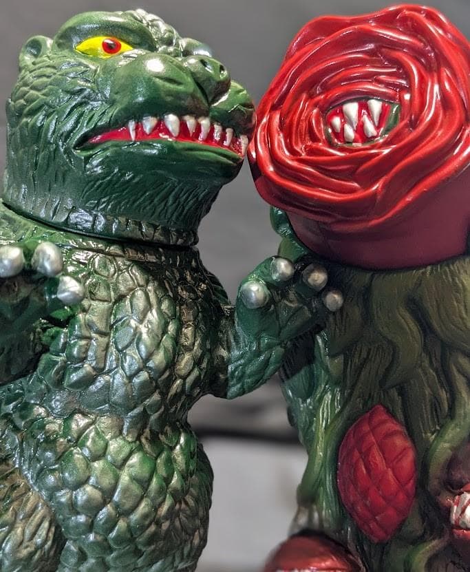 ゴジラ＆ビオランテ（トイパイレーツ）怪獣プロジェクトNR　ソフビ２体セット