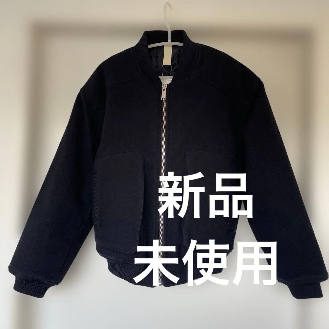 サンフラワーインターナショナルギャラリービームスウールボンバージャケットネイビー