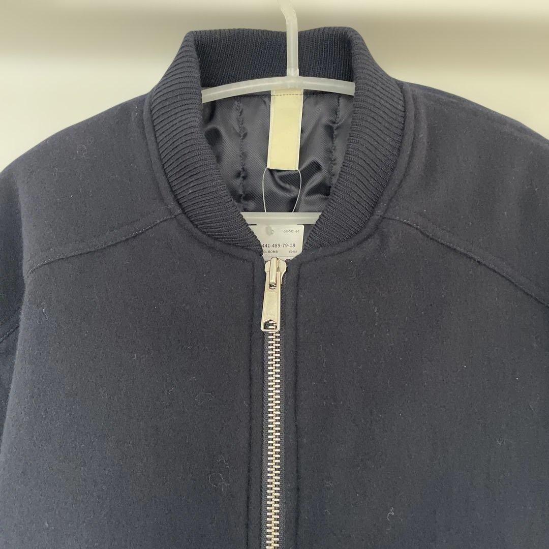 サンフラワーインターナショナルギャラリービームスウールボンバージャケットネイビー