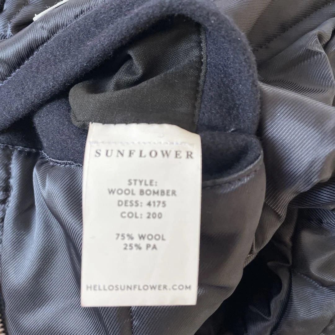 サンフラワーインターナショナルギャラリービームスウールボンバージャケットネイビー