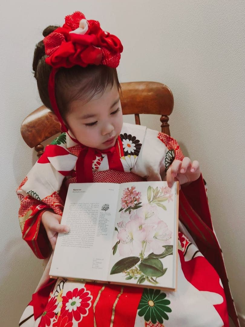 K*様 七五三　七五三髪飾り　ヘッドドレス　着物髪飾り　リメイク髪飾り　026