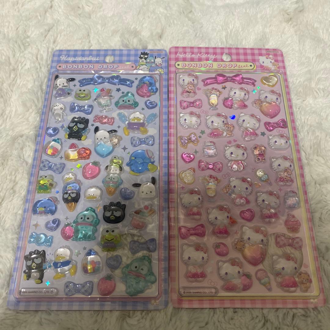 ボンボンドロップシール　ディズニー　サンリオ　ちいかわ　うるちゅる