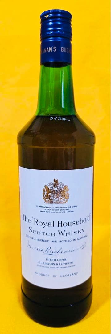 未開封レア英国王室御用達ロイヤルハウスホールドスコッチウイスキー750ml桐箱付