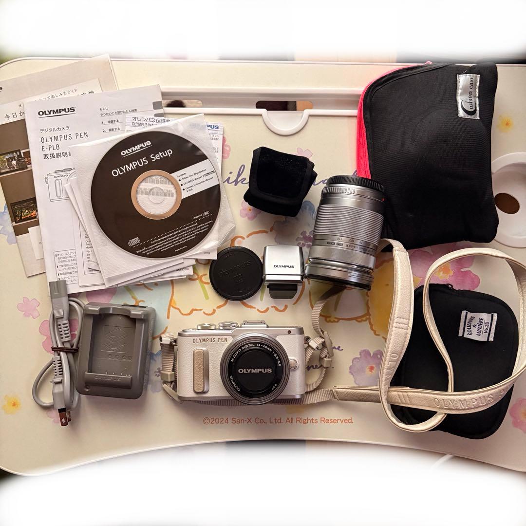 OLYMPUS PEN E-PL8 ミラーレス一眼 ホワイト オリンパス