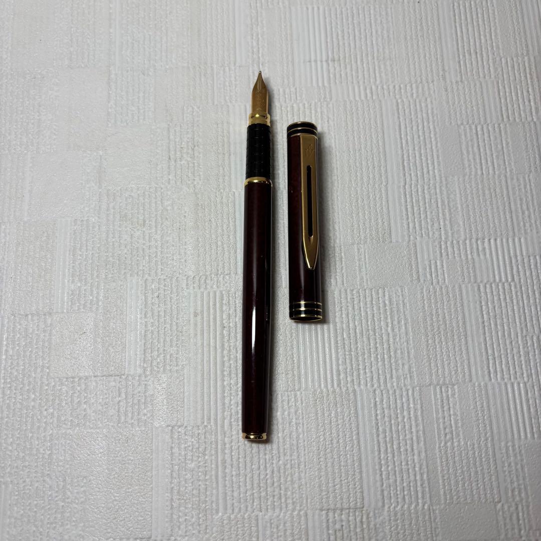 ウォーターマン waterman 万年筆 ブラウン　18K金ペン先