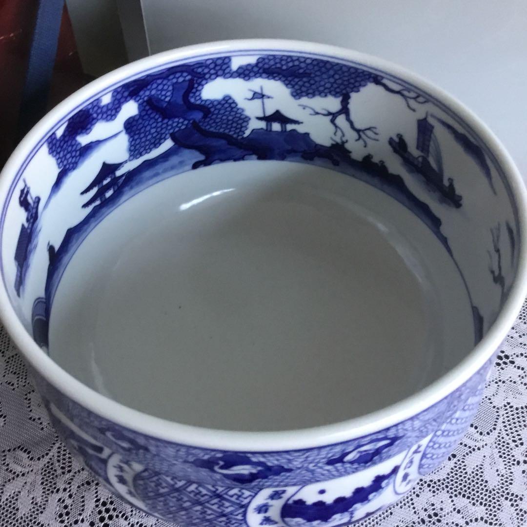 五良太甫　水指　染付　祥瑞