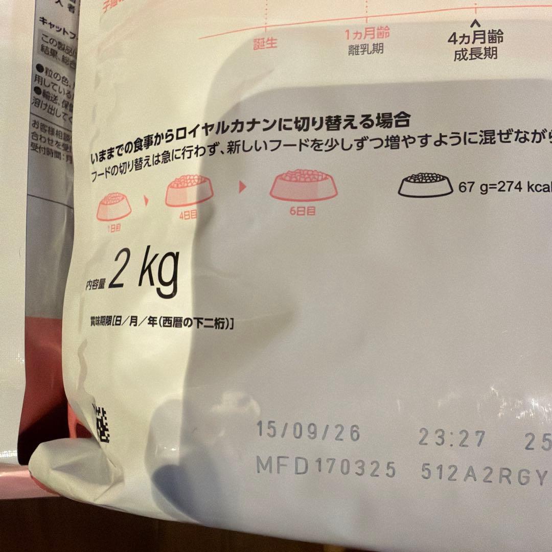  CANIN 成長期の子猫用 2kg 4袋　＋焼ささみフーズ