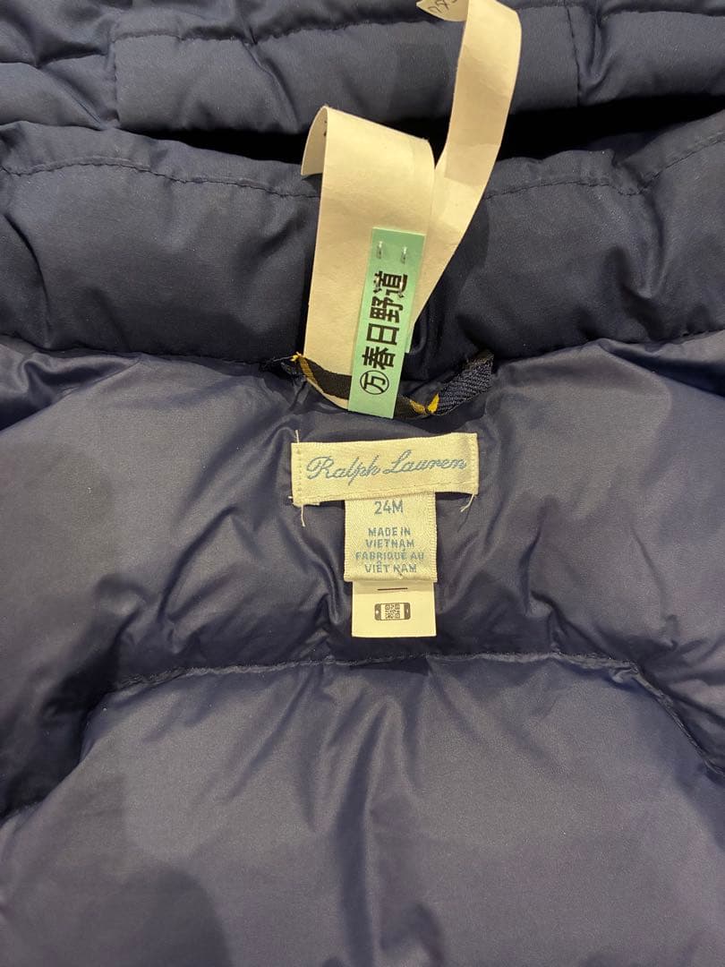 ラルフローレン　リップストップフーデッドダウンジャケット