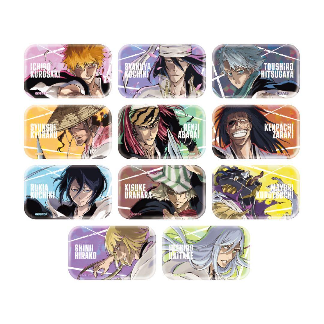 BLEACH ホロ加工スクエア缶バッジ全11種 BOX