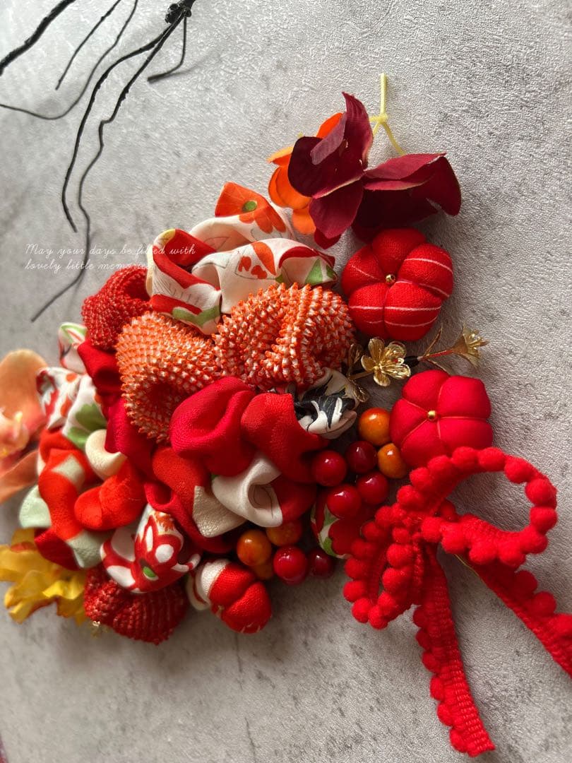 h*r様 七五三　七五三髪飾り　ヘッドドレス　着物髪飾り　リメイク髪飾り　029