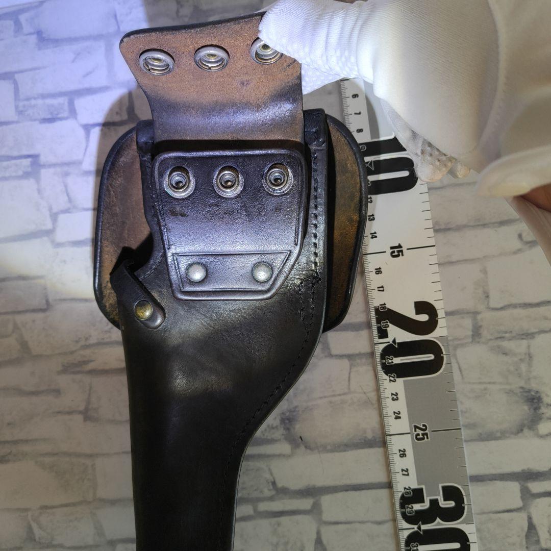 レザー 黒色 ホルスター 昭和レトロ