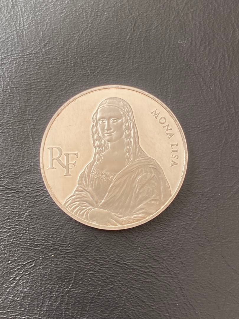 モナ・リザの微笑 1993年 フランス 100フラン銀貨 ルーヴル美術館二百年