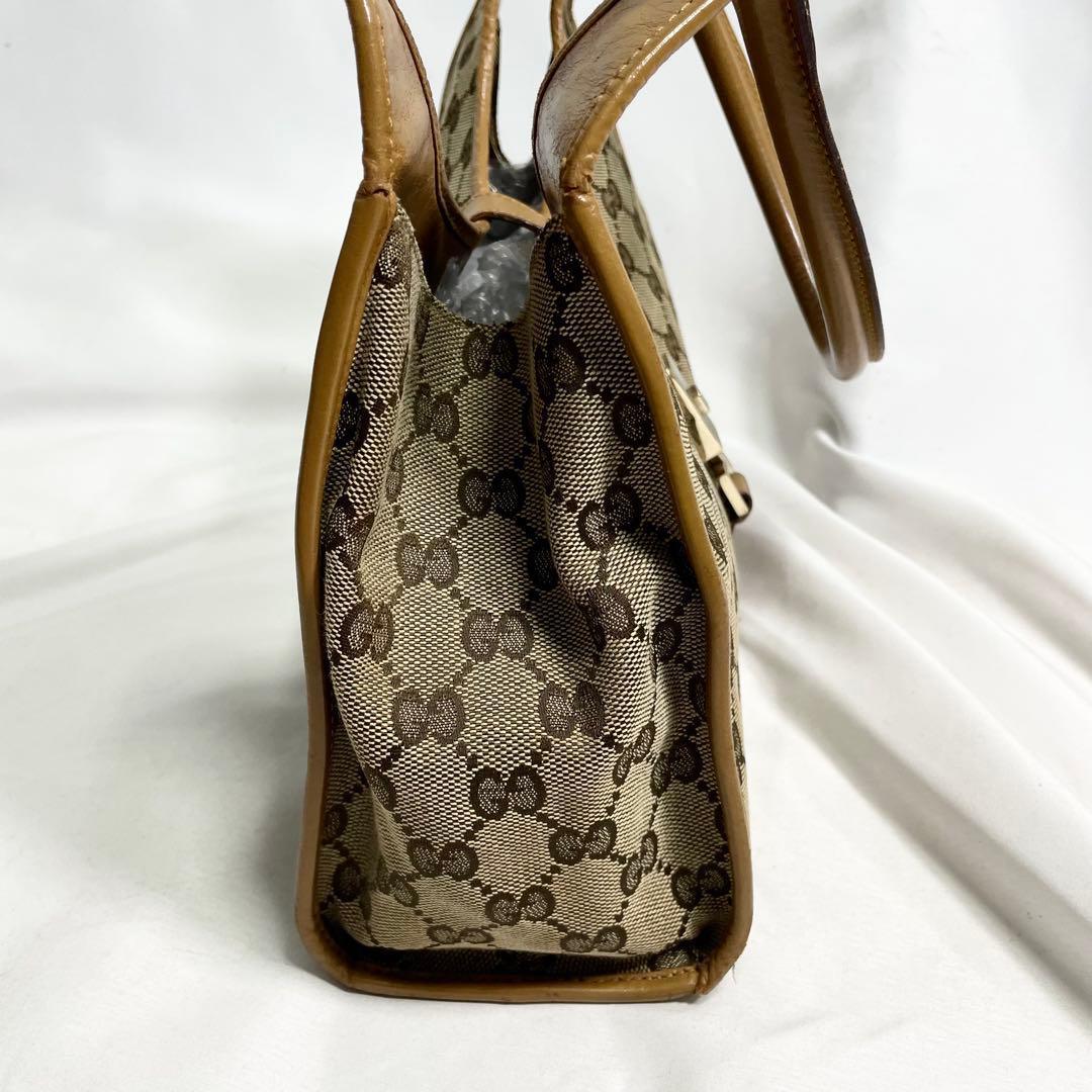 グッチ ジャッキー GGキャンバス ワンショルダーバッグ ムーン 金具 大容量