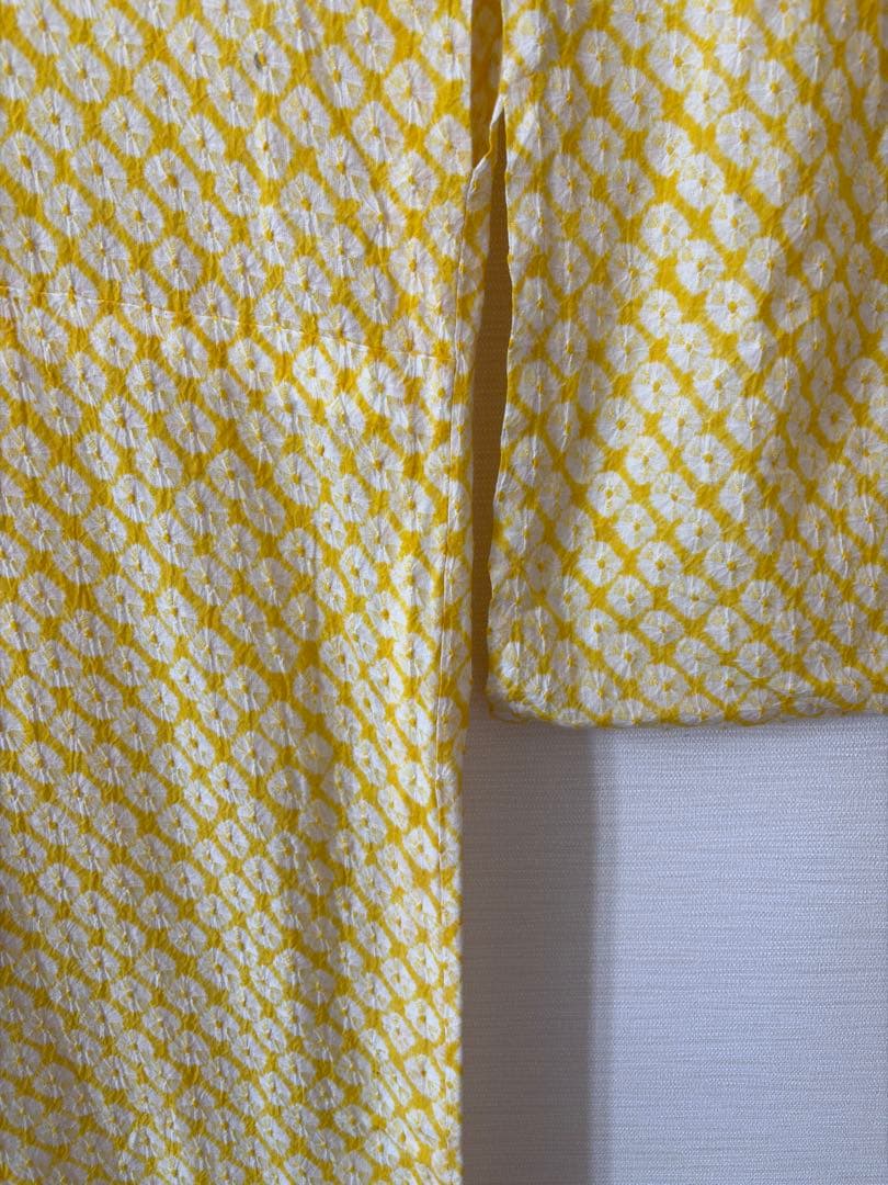 有松絞り　黄色　レア色　身丈153㎝