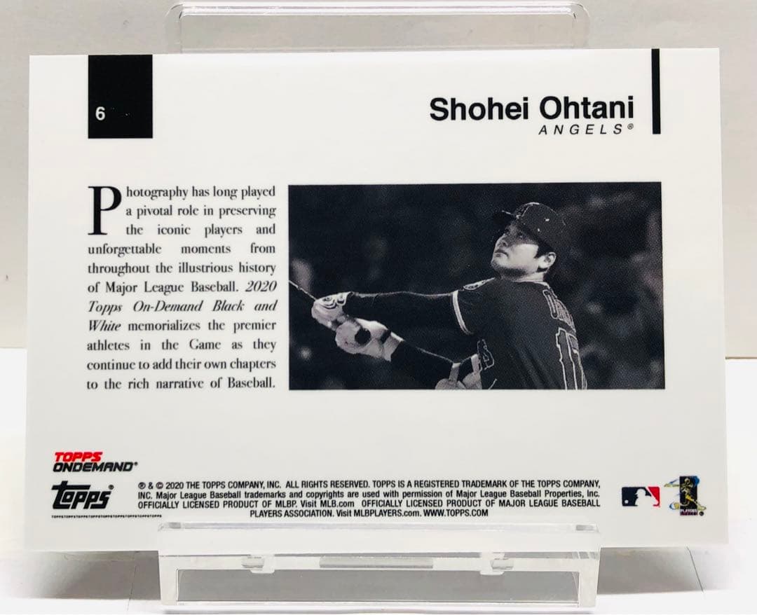 大谷翔平 2020 Topps on demand Black＆White 6