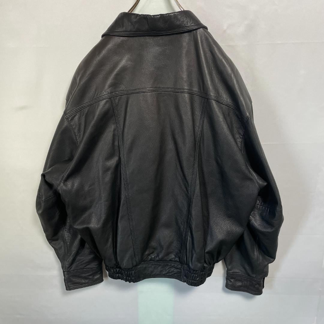 太腕　短丈　ラムレザー　ボンバージャケット　A-2　Y2K　本革　リアルレザー