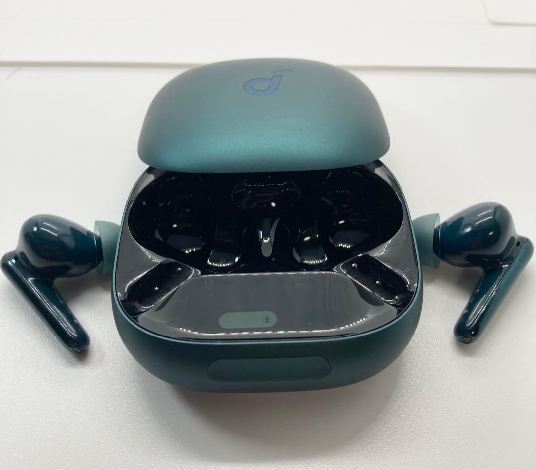 【美品】soundcore Liberty4 Proグリーン【充電ケース】