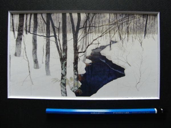 並木 功 【北信濃】 希少画集画、状態良好、新品高級額装付