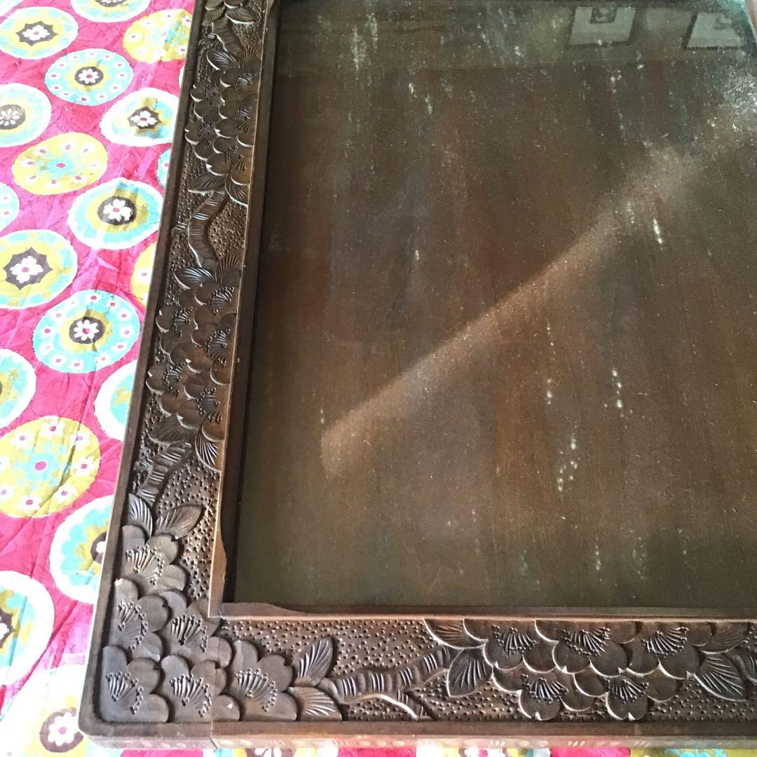 軽井沢彫り　額　桜