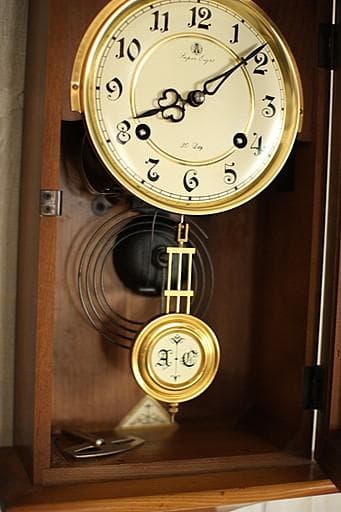 愛知時計製　機械式　掛時計　ウォールクロック　機械式時計　古時計　アナログ