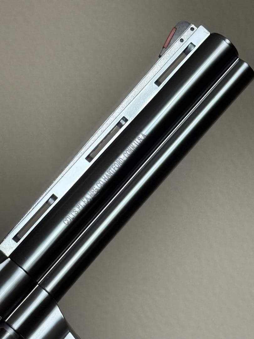 タナカ コルト パイソン 6インチ Rモデル ステンレス シルバー ガスガン