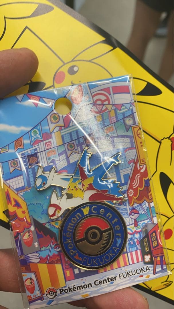 ポケモンセンター ラティオスラティアスロゴピンズ ピンバッジ 福岡 フクオカ