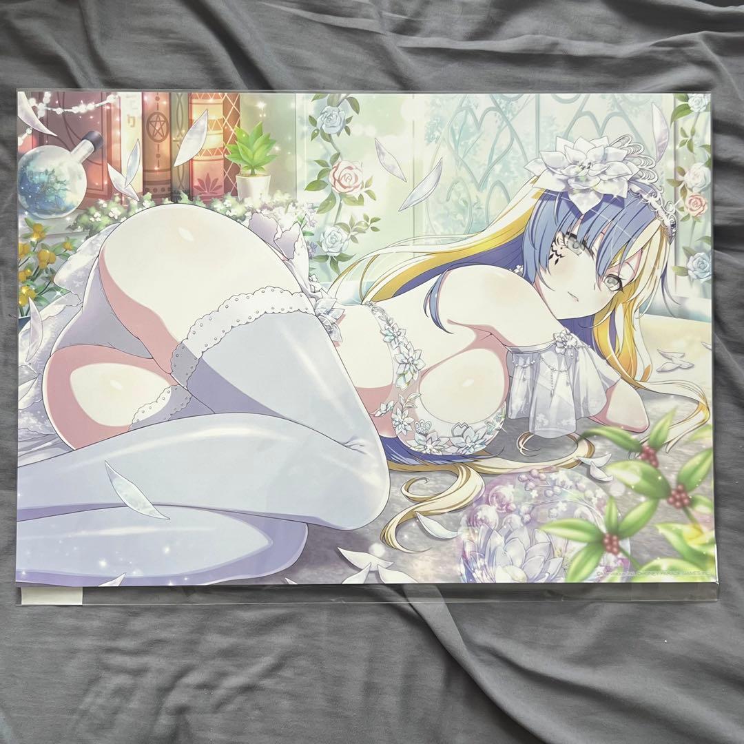 コミケ限定　シノビマスター閃乱カグラ NEW LINK A3耐水ポスター 睡蓮