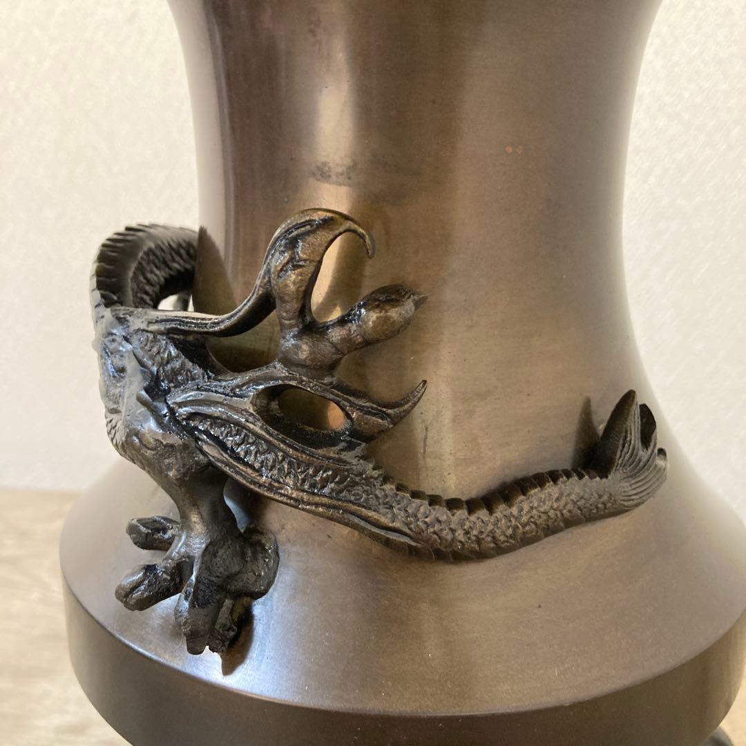 高岡銅器　薄端　中光　花器　茶道具〈検 池坊　華道　いけ花