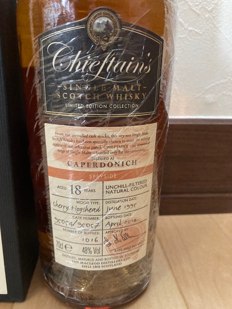 古酒 キャパドニック ウィスキー チーフタンズ 閉鎖蒸留所