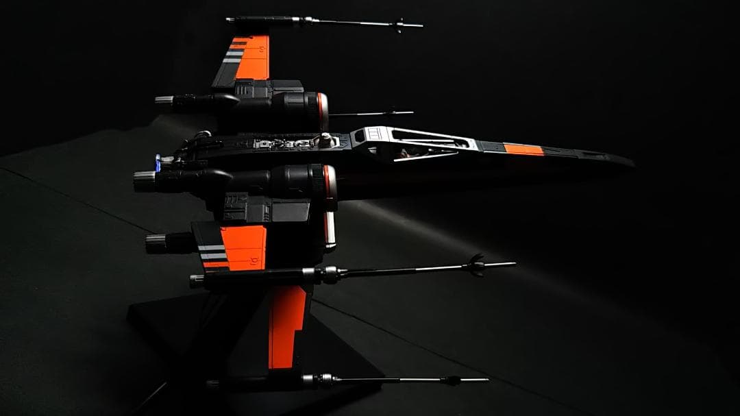 電飾改修　完成品　ブースティッド　Xウイング　1/72 塗装済　BANDAI