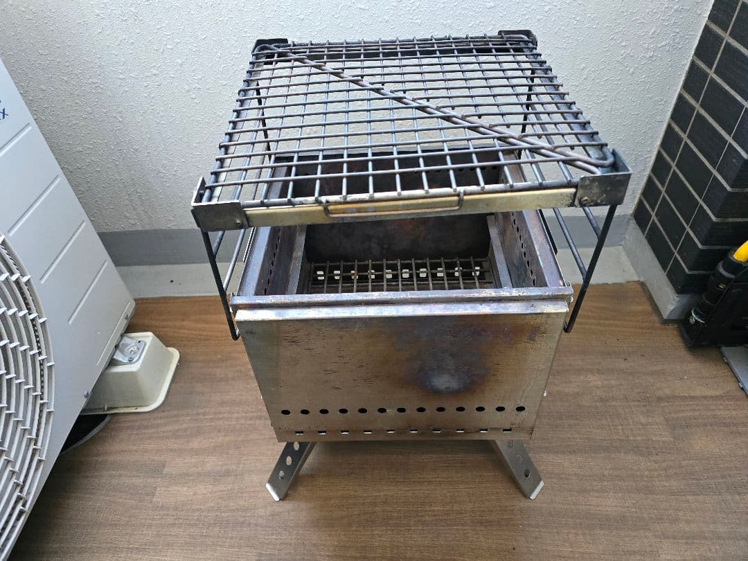 ウィンナーウェル焚き火台　2次燃焼　延長足つき