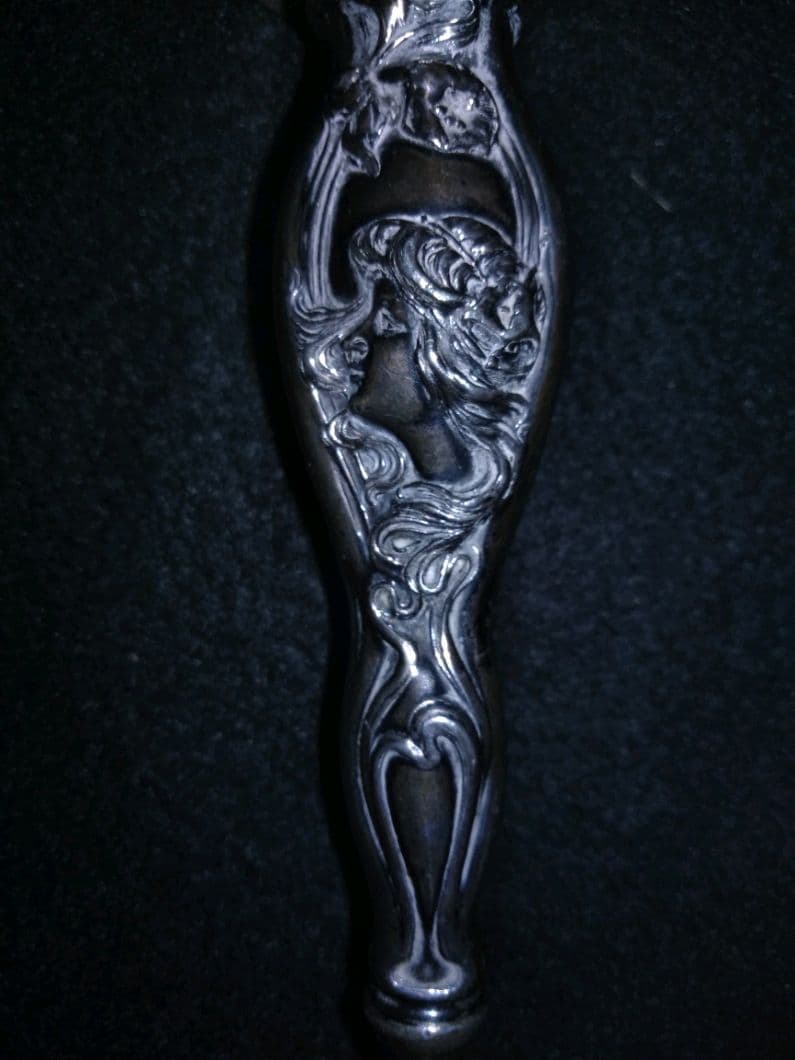 アール・ヌーヴォー ロココアンティークシルバー銀 花瓶フランスイギリス ミュシャ