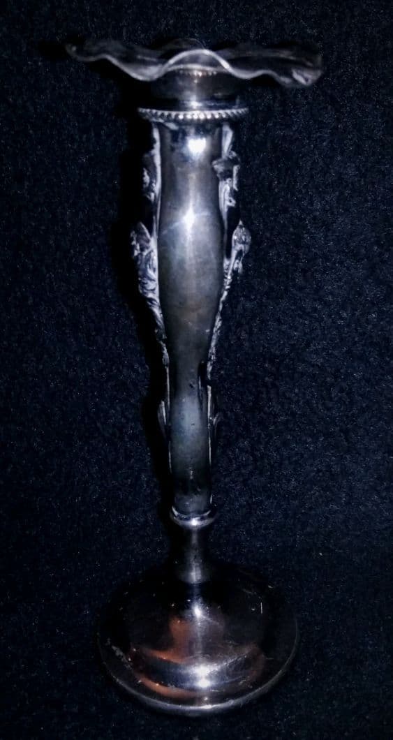 アール・ヌーヴォー ロココアンティークシルバー銀 花瓶フランスイギリス ミュシャ