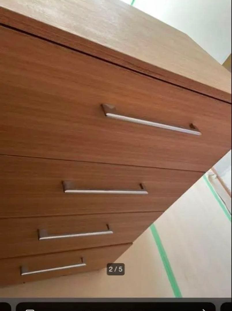 【お買い得！】木製シンプルモダンチェスト 4段