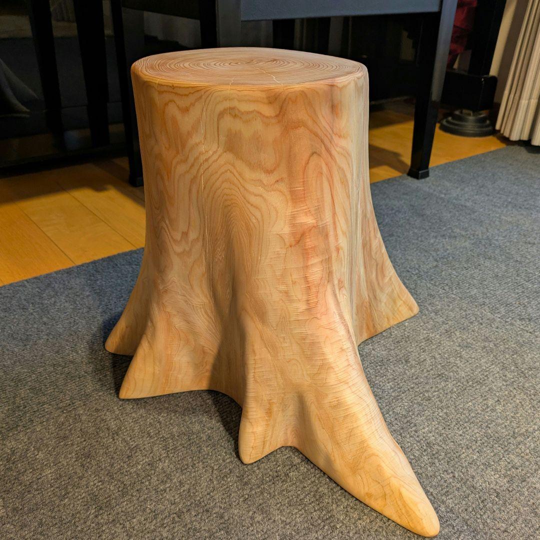 Ai　　檜　切り株　丸太　椅子　スツール　 高さ約32㎝