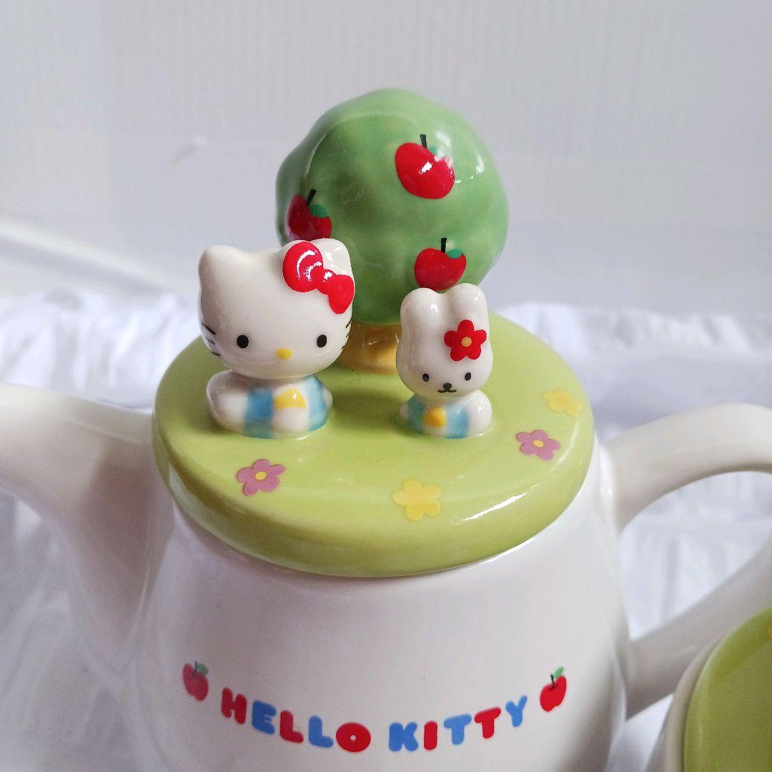 【2点セット】HELLO KITTY　ハローキティ　急須　コップ　レトロ　レア