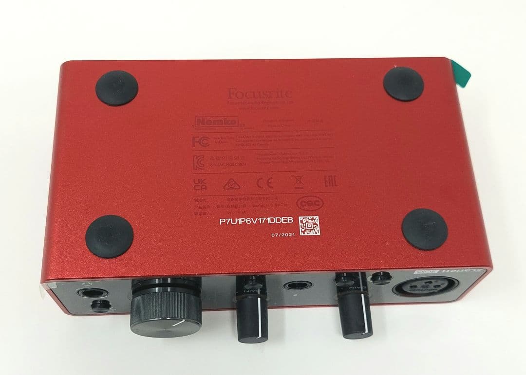 FOCUSRITE Scarlett Solo gen. 3 インターフェイス