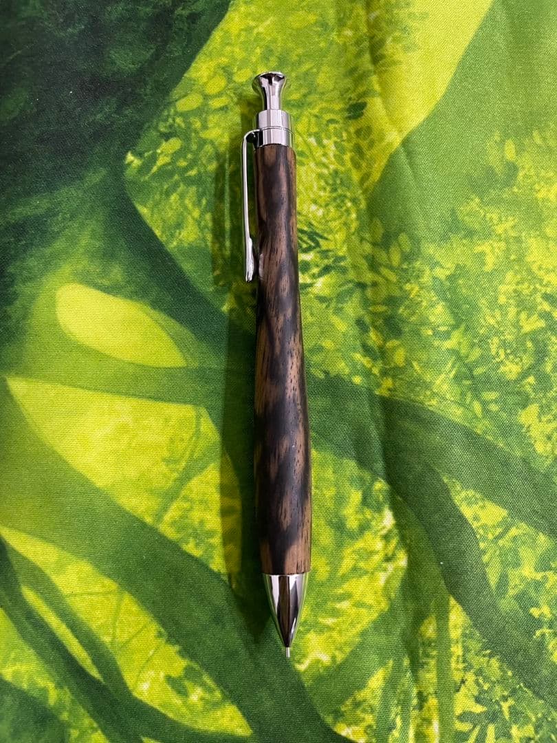 こぶた工房 黒柿孔雀杢 極上杢 シャープペンシル 0.5