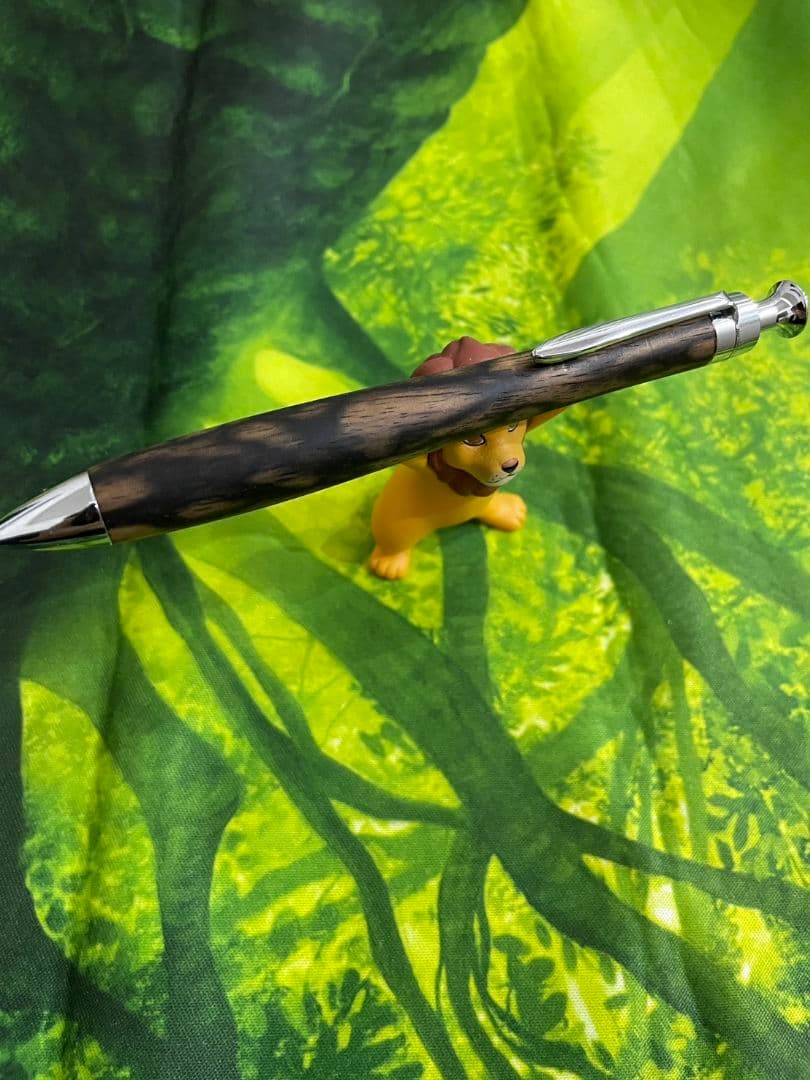 こぶた工房 黒柿孔雀杢 極上杢 シャープペンシル 0.5