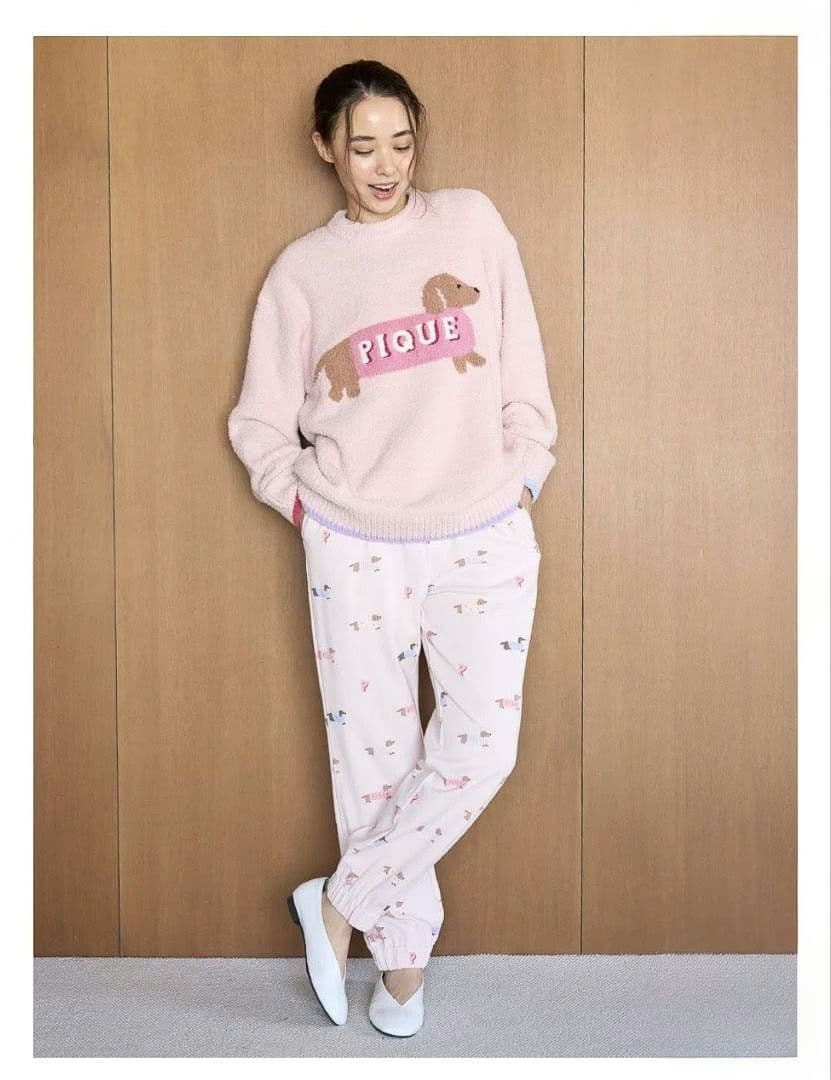 新品・未開封　ベビモコダックスフンドジャガードプルオーバー＆ロングパンツセット