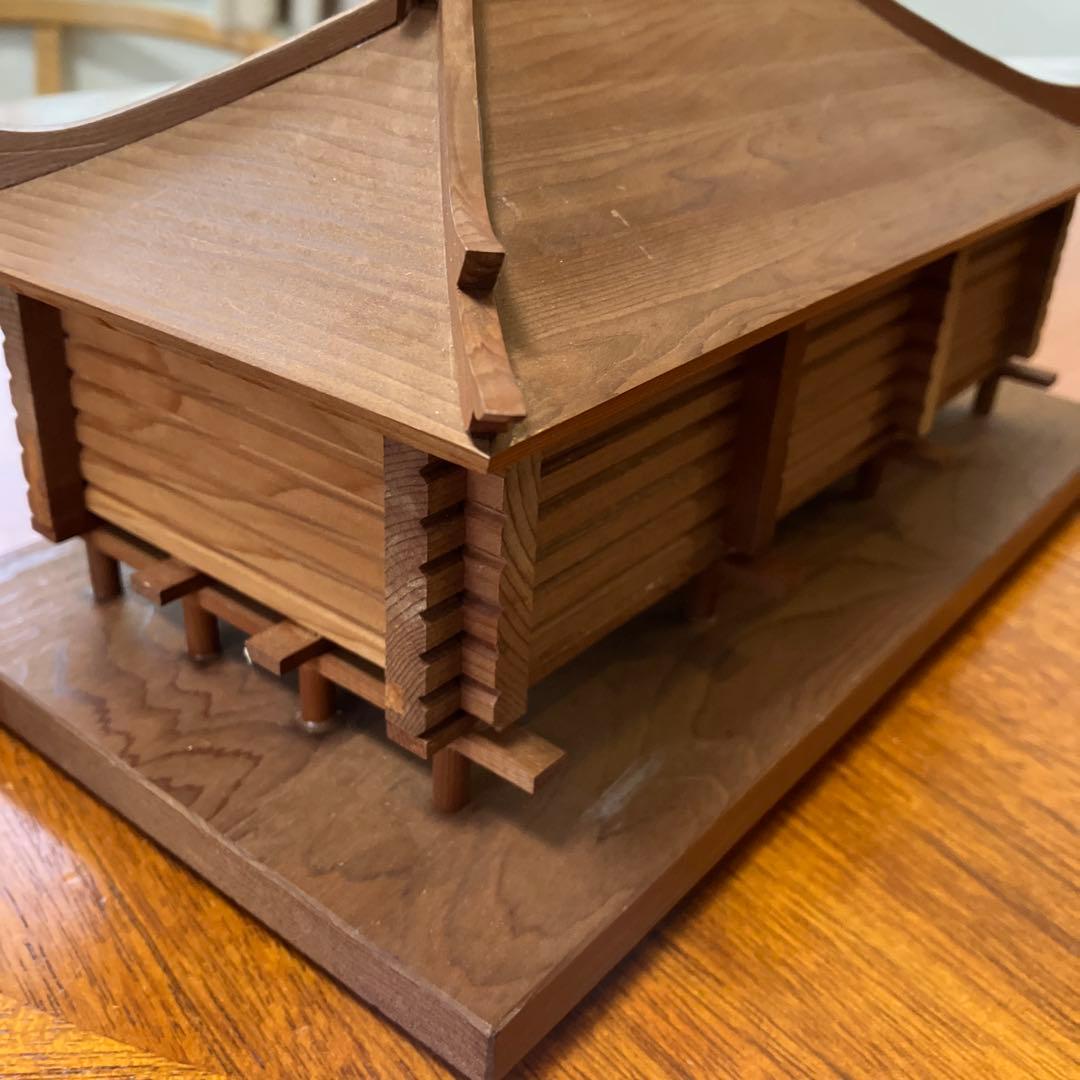 木製 日本の伝統的建築模型 大亮 正倉院