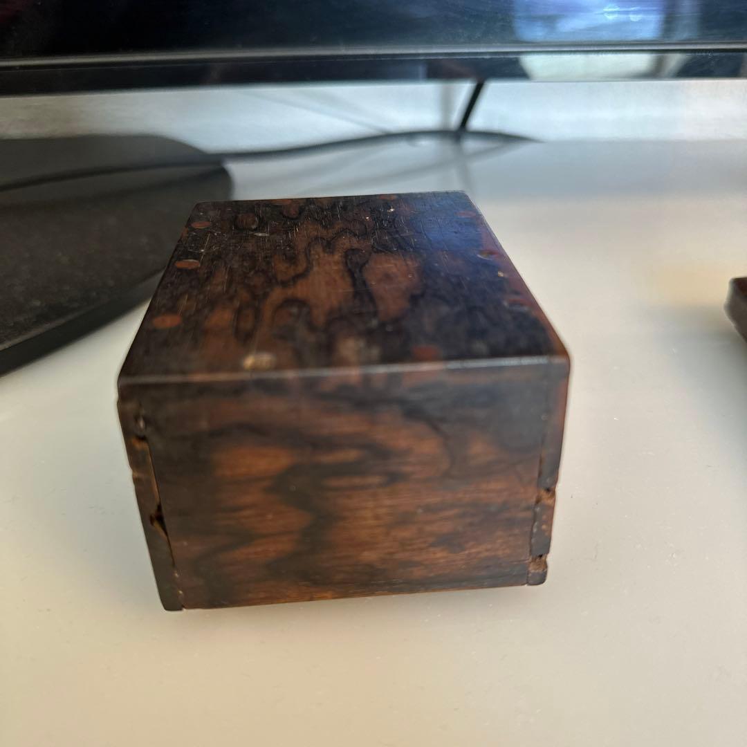 黑柿木，安藤七宝，七宝焼，骨董，インテリア，小物いり，煙草箱，宝石箱