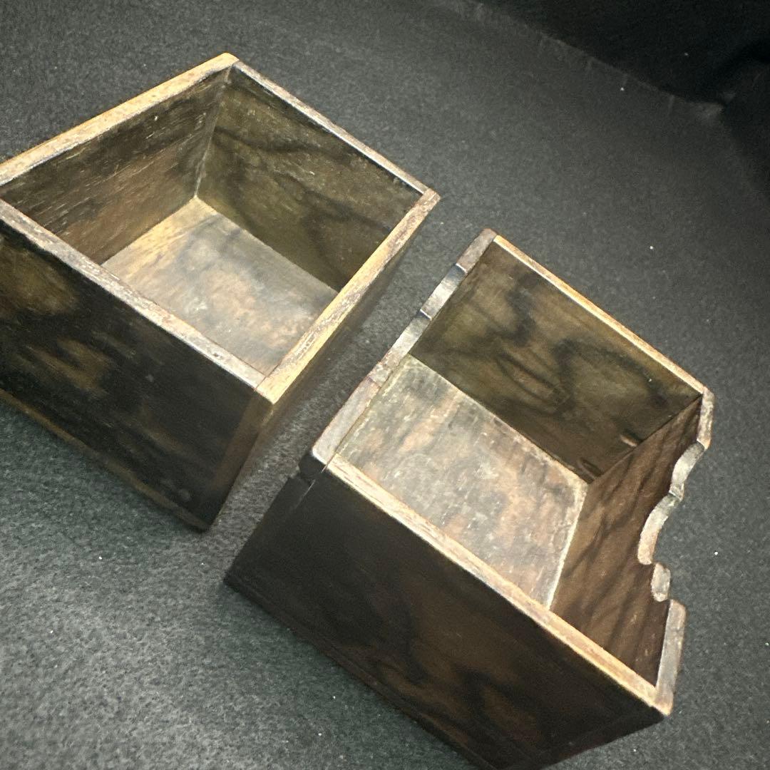 黑柿木，安藤七宝，七宝焼，骨董，インテリア，小物いり，煙草箱，宝石箱