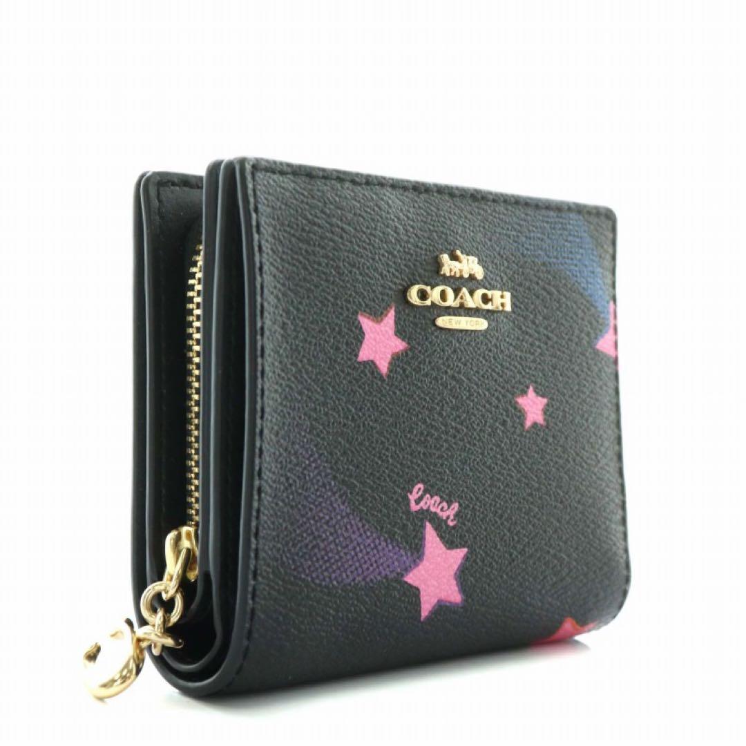 COACH 星柄 二つ折り財布