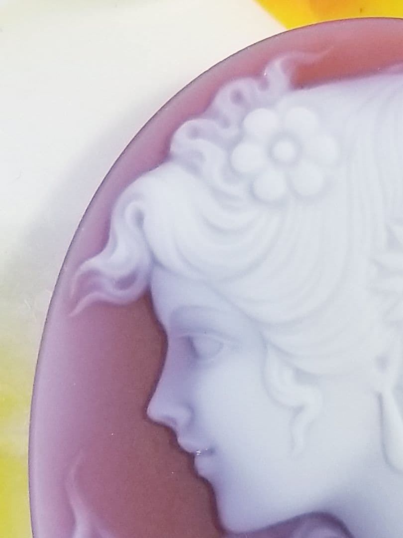 葵月　KM-125 【ハンズ・ペーター・ミュラー】作　赤瑪瑙カメオルース