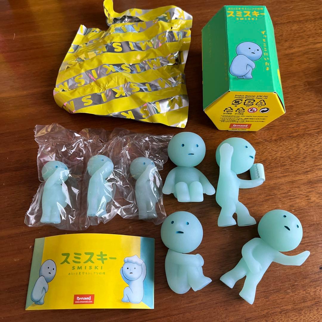 新品　SMISKI スミスキー トイレシリーズ 5種セット　蓄光　光るフィギュア